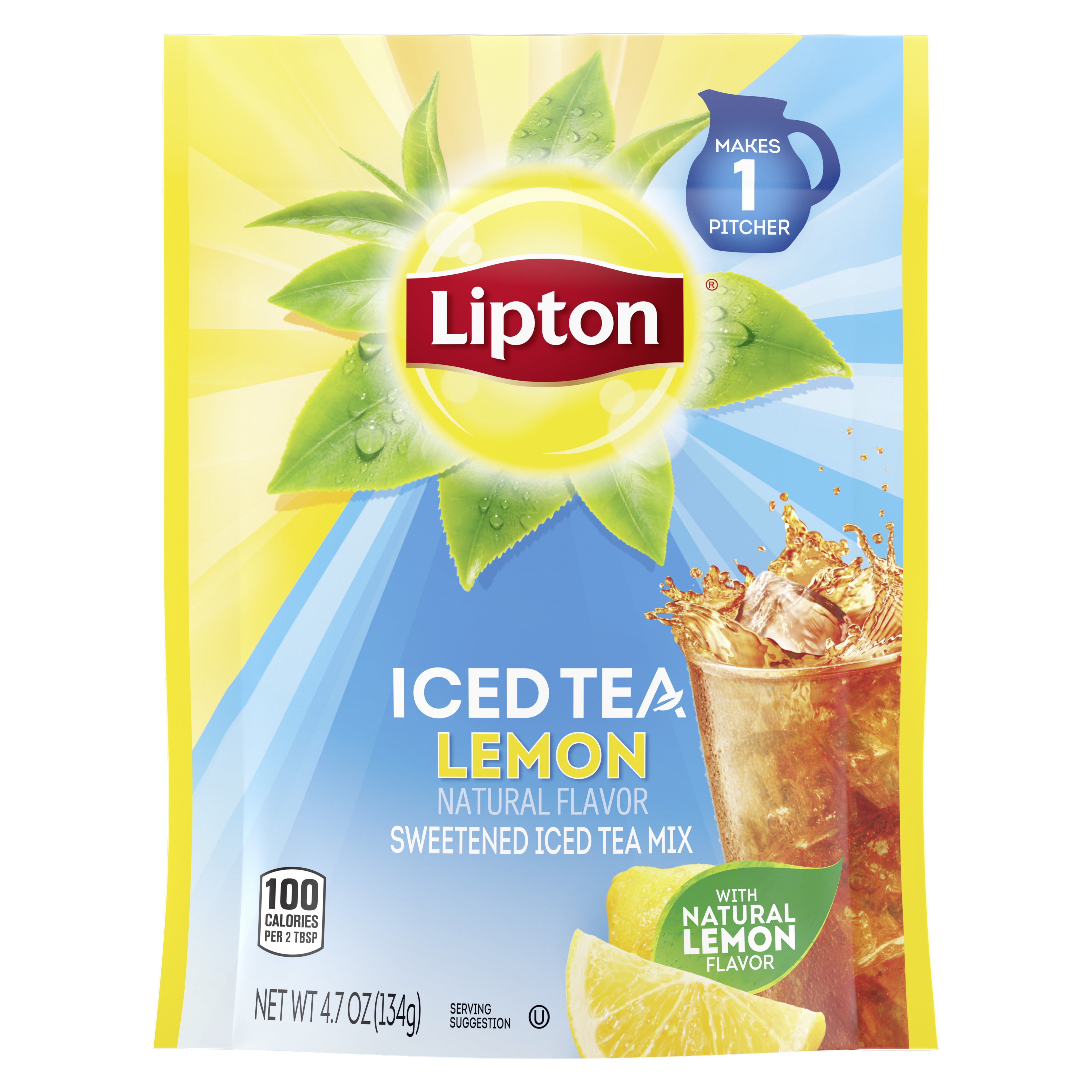 Lipton Iced Tea Mix Black Tea, Caffeinated Makes 2 Quarts, 5 oz Can