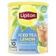 thumbnail image 1 of Lipton Lemon Iced Tea Mix, Sweetened Black Tea Powder, 23.6 oz, Makes 10 Quarts, 1 of 10