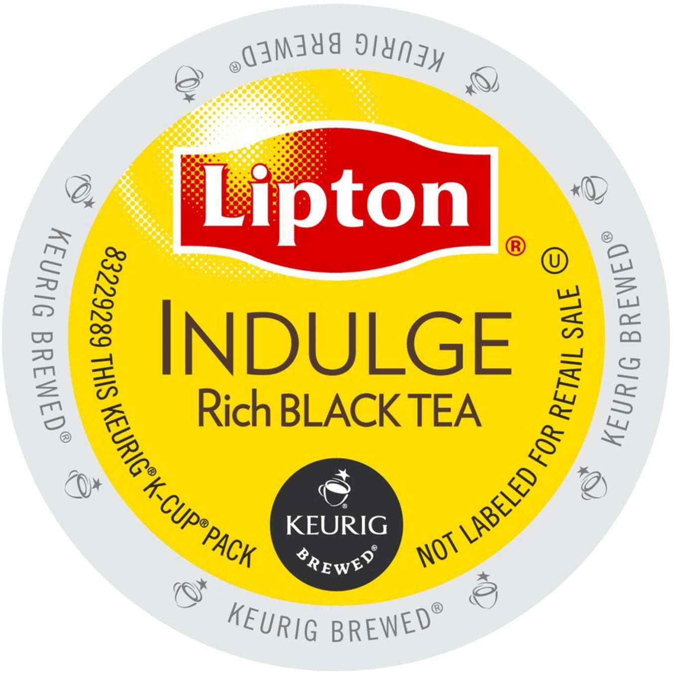 Lipton Indulge Black Tea, KCup Portion Pack for Keurig Brewers, 96