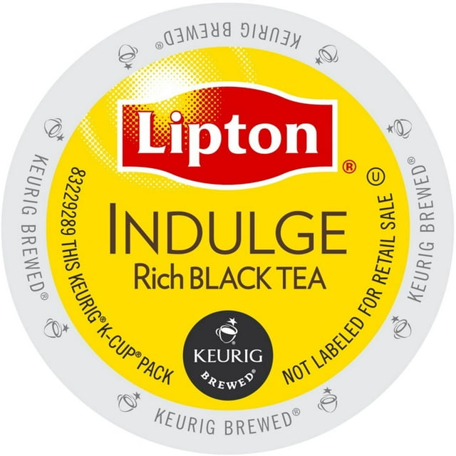 Lipton Indulge Black Tea, K-Cup Portion Pack for Keurig Brewers, 96 Count