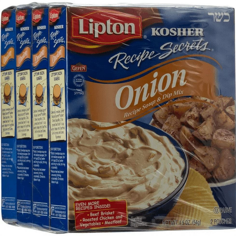 Lipton Kosher Onion Soup & Dip Mix 4 Pack. 7.6 oz.