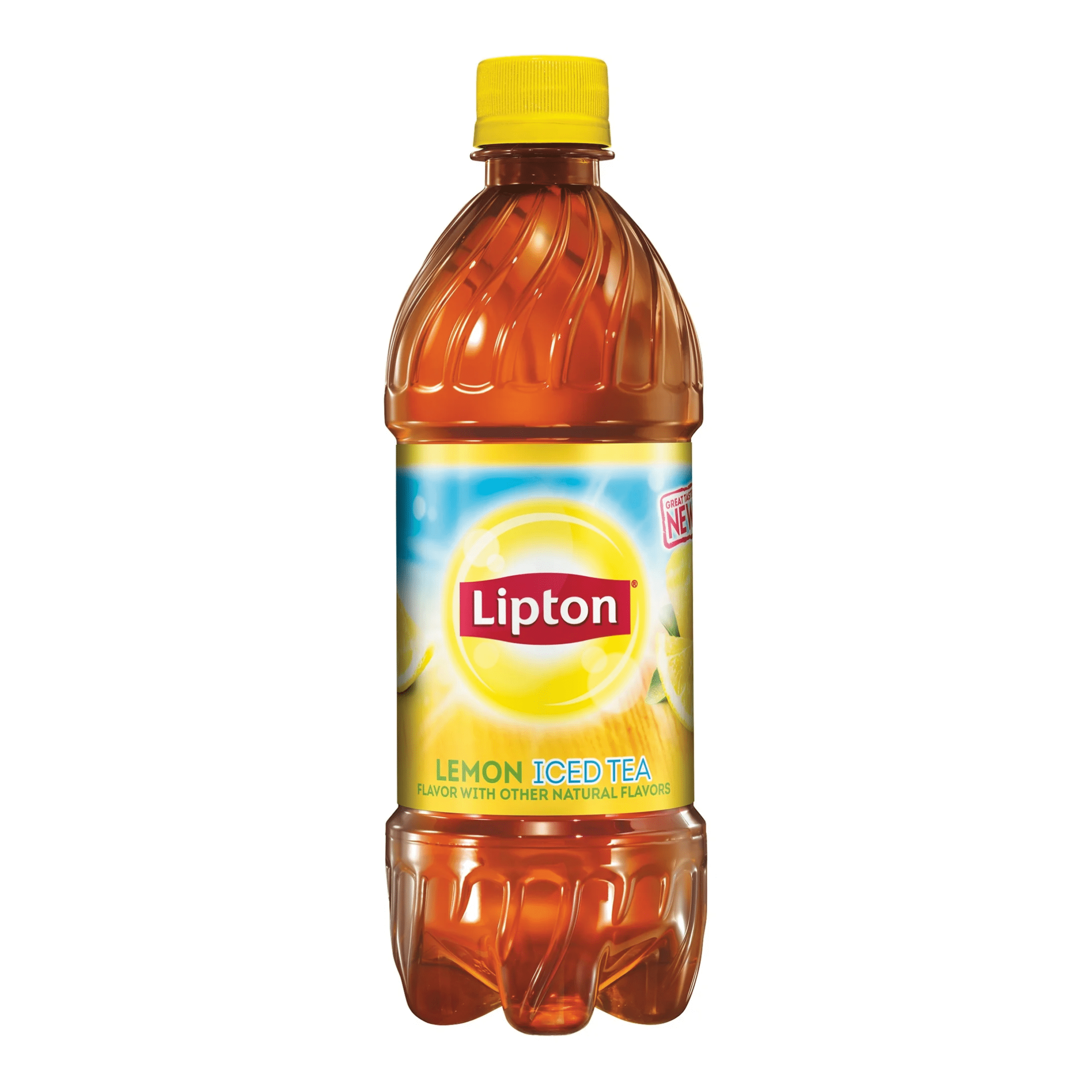 Lipton Lemon Iced Tea, 16.9 fl oz Bottle, Black Tea with Caffeine, Smooth Texture