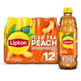 thumbnail image 1 of Lipton Peach Iced Tea, Bottled Tea Drink, 16.9 oz, 12 Pack, 1 of 5
