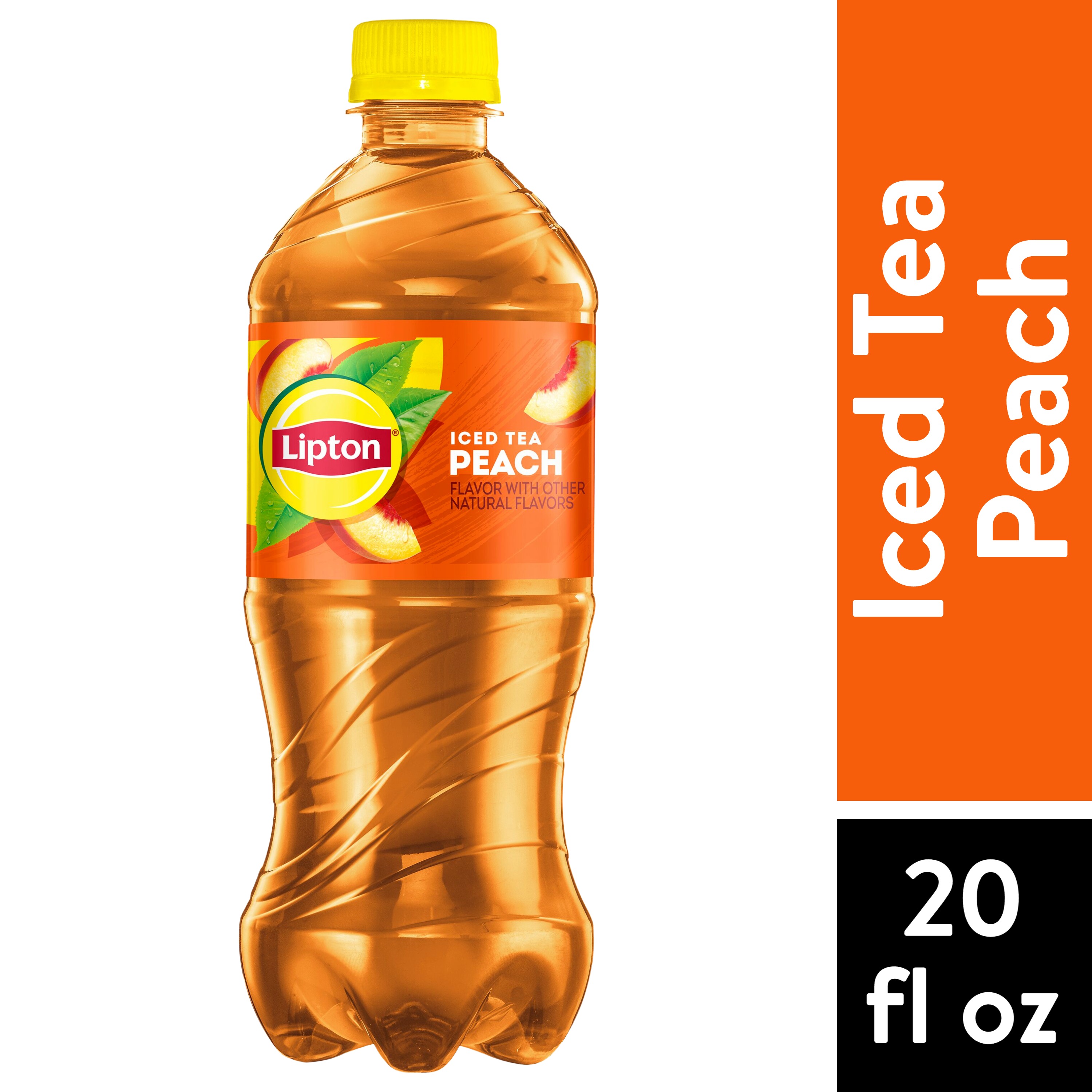 Lipton Peach Iced Tea Bottled Tea Drink 20 Fl Oz Bottle Walmart