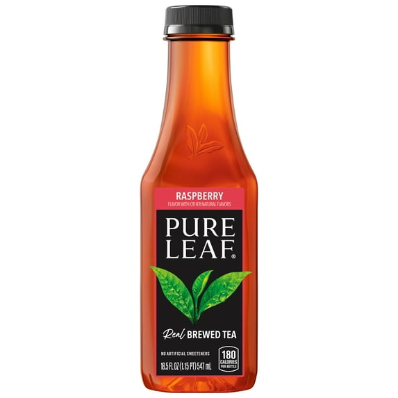 Lipton Pure Leaf Tea Raspberry Real Brewed Iced Tea, 18.5 fl oz Bottle