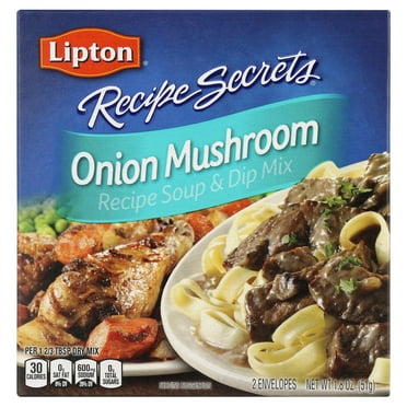 Lipton Recipe Secrets, Onion Mushroom Soup and Dip Mix, 1.8 oz, 2 Pack