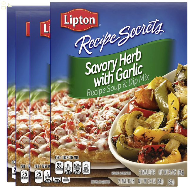 Lipton Recipe Secrets Soup and Dip Mix for a Delicious Meal Savory Herb with Garlic Great with