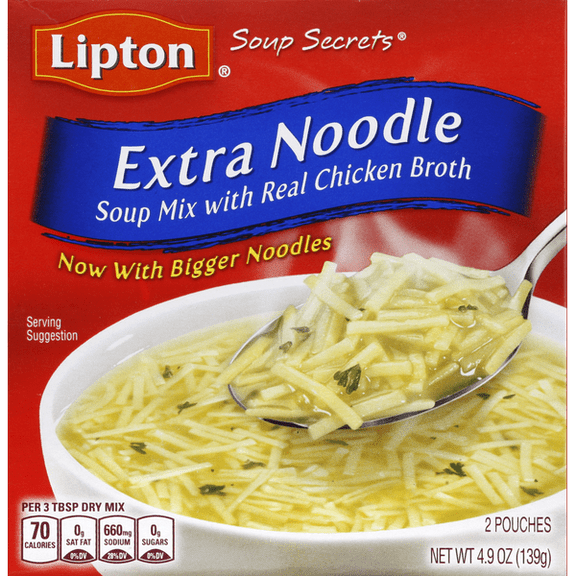 Lipton Soup Secrets Instant Soup Mix Extra Noodle