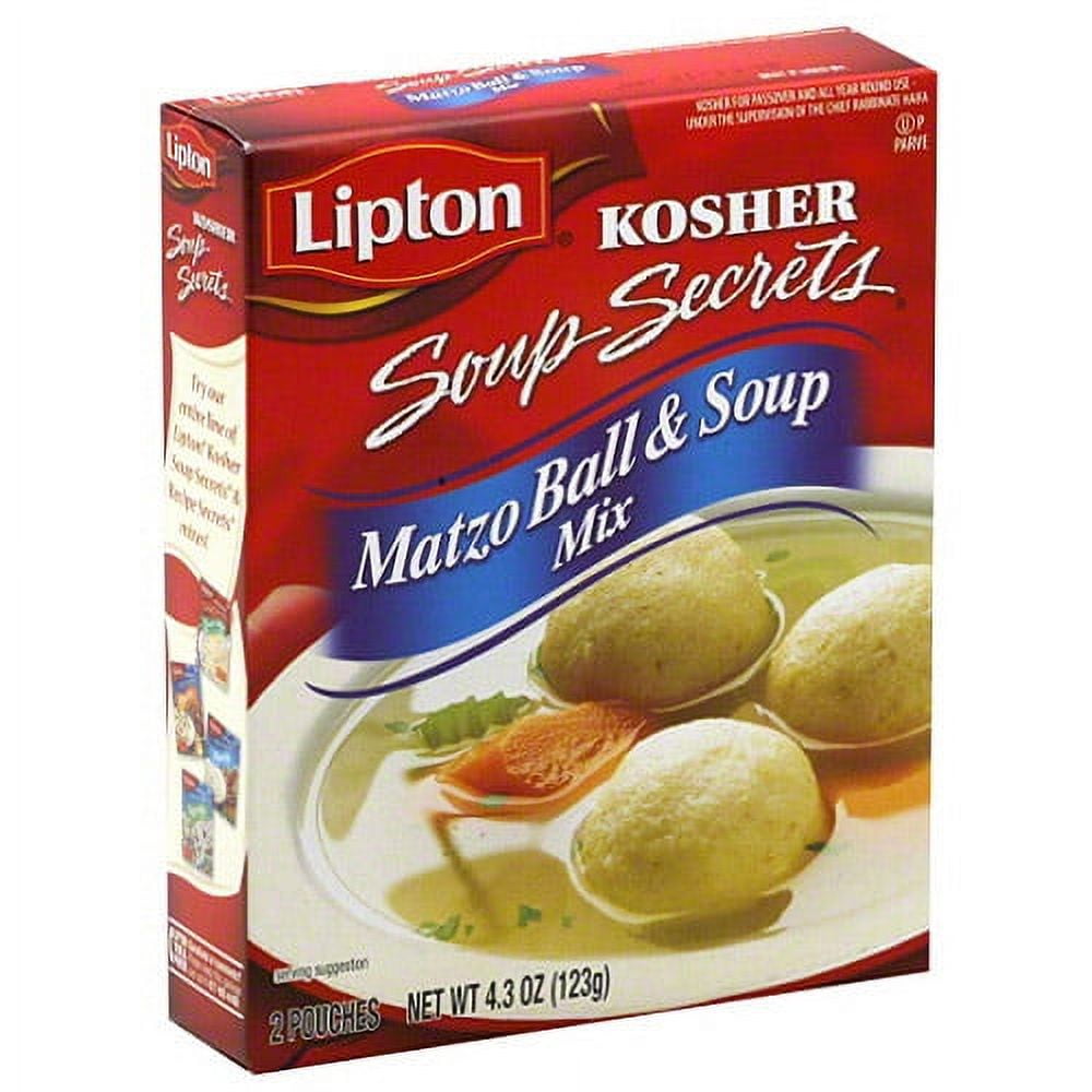 Lipton Soup Secrets Matzo Ball & Soup Mix, 4.3 oz, (Pack of 12)