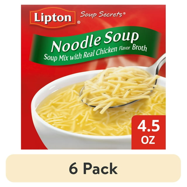 Lipton Soup Secrets Instant Noodle Soup Mix Chicken Flavor Broth, 4.5