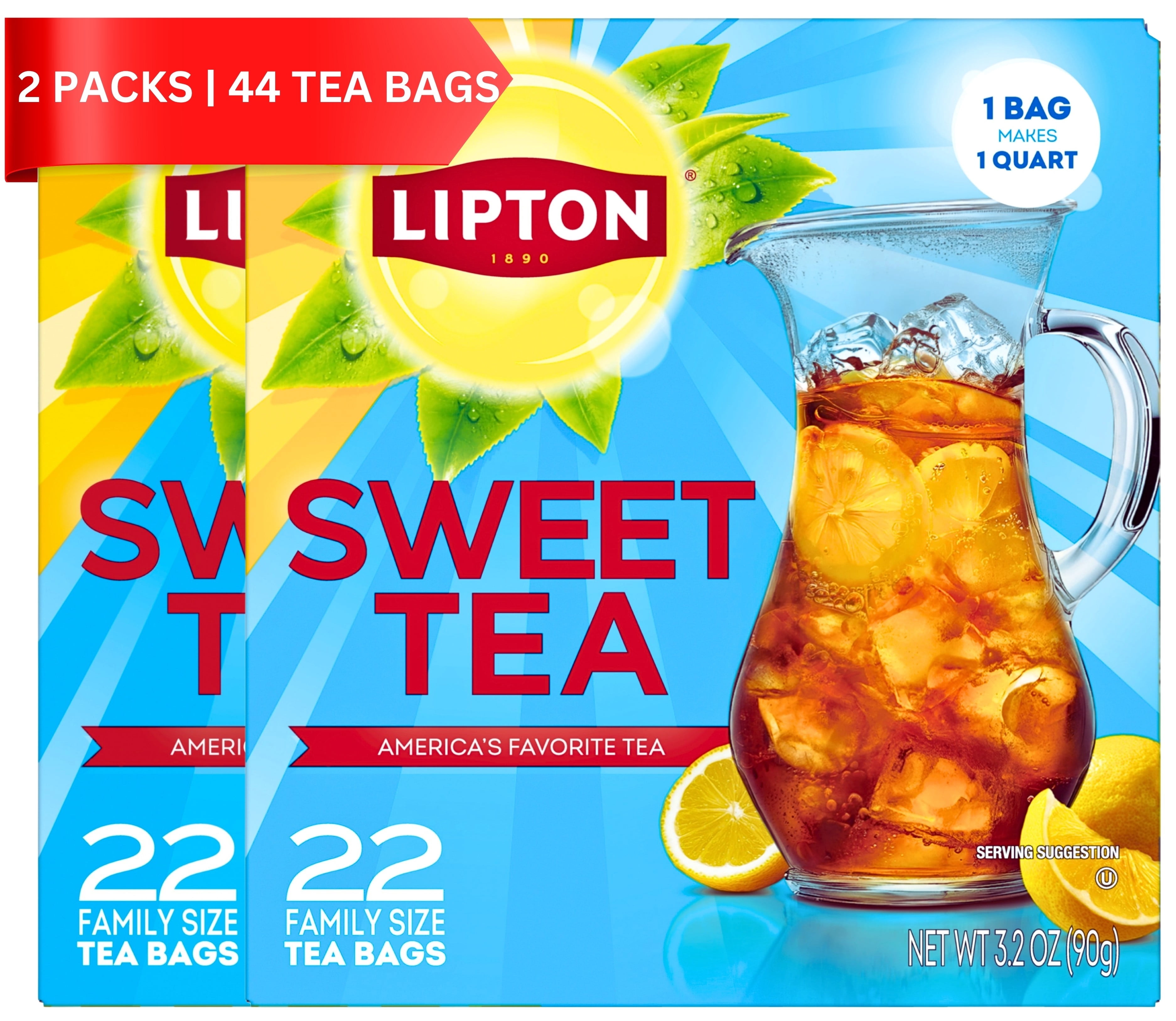 Lipton, Cold Brew Black Tea Bags, Family Size, 22 Count - Walmart.com