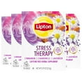 thumbnail image 1 of Lipton Stress Therapy Herbal Supplement Tea Bags For a Relaxing Hot Beverage Cinnamon Chamomile and Lavender Caffeine Free Tea Blend 15 count, Box of 4 (Pack of 1), 1 of 3