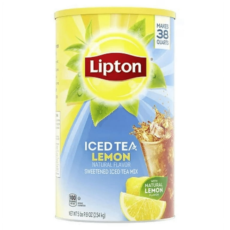 Lipton Sweetened Iced Tea Mix, Lemon (89.8 Oz.) - Walmart.com