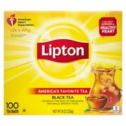 Lipton Tea Bags, Black Tea, Can Help Support a Healthy Heart, 100 Black Tea Bags