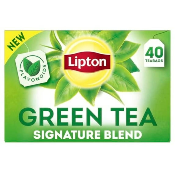 Lipton Tea Bags, Green Tea, 40 Green Tea Bags per Box (1 Pack)