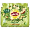 thumbnail image 1 of Lipton White Peach Green Tea , 16.9 fl oz 12 Bottles, 1 of 7