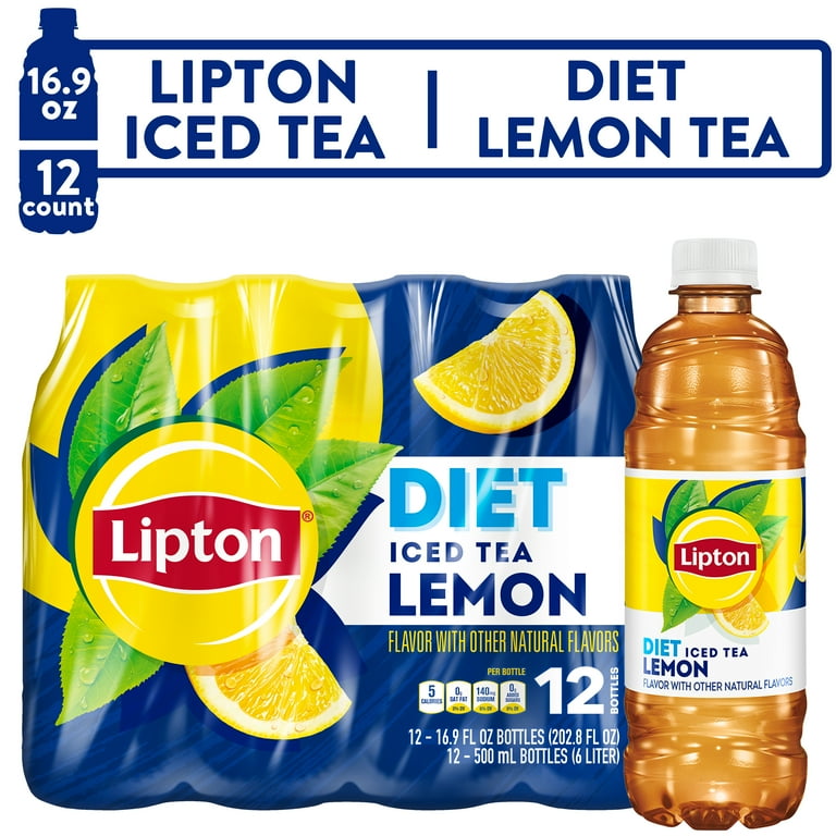 茶 Lipton Lipton Lemon Iced Tea, 16.9 fl oz, 12 Pack Bottles | eBay
