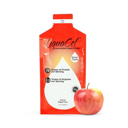 LiquaCel Liquid Protein Packets, Apple, 100 Count