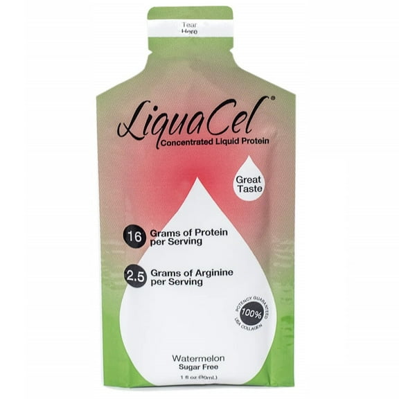 LiquaCel Liquid Protein 1oz Packets - Available in 6 Flavors! Size: 50-Pack, Flavor: Watermelon