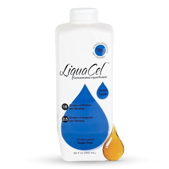 LiquaCel Liquid Protein, Unflavored, 16g Collagen Protein, 32 fl oz