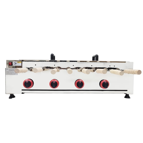 Liquefied Petroleum Gas Chimney Cake Baking Machine 8-Mold Rotary Chimney Cake Oven 220V Single-phase