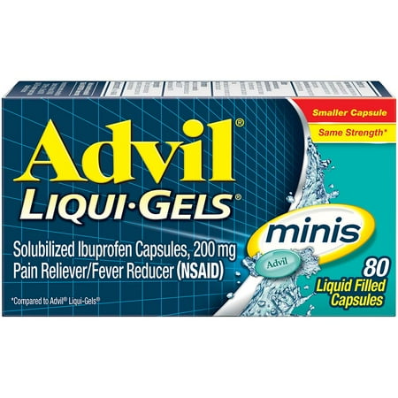 Liqui-Gels Minis Ibuprofen Pain Reliever & Fever Reducer, 80 ea