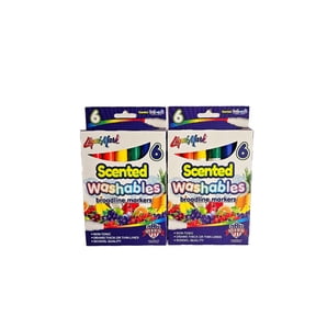 Liqui-Mark Scented Washables Broadline Markers, Set of 2