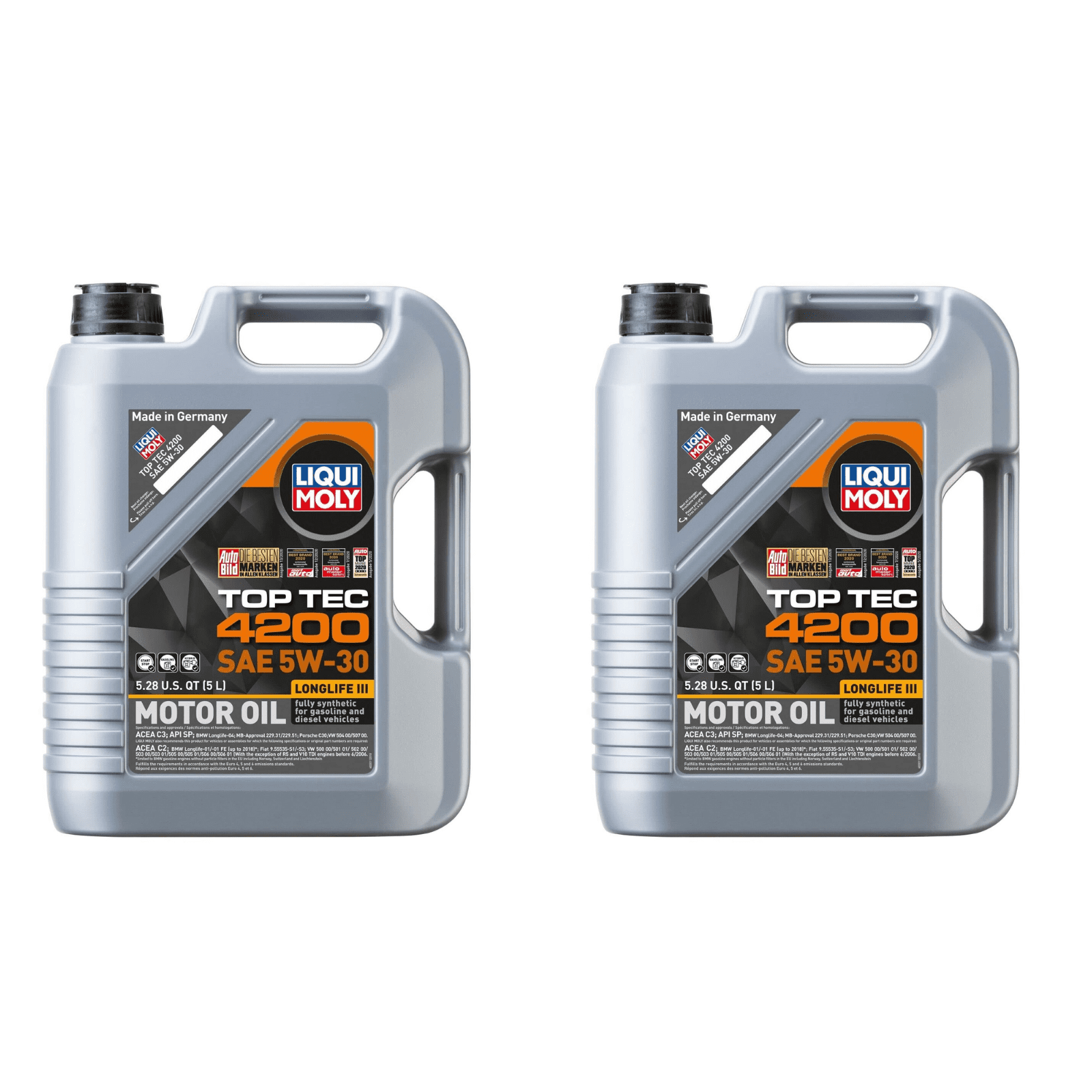 Liqui Moly (2011) Top Tec 4200 SAE 5W-30 Long life Motor Oil Liqui Moly (2011) Top Tec 4200 SAE 5W-30 Long life Motor Oil