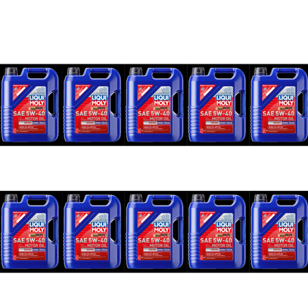 Liqui Moly 2022 Diesel High Tech Synthetic SAE 5W-40 Motor Oil Pack of 10