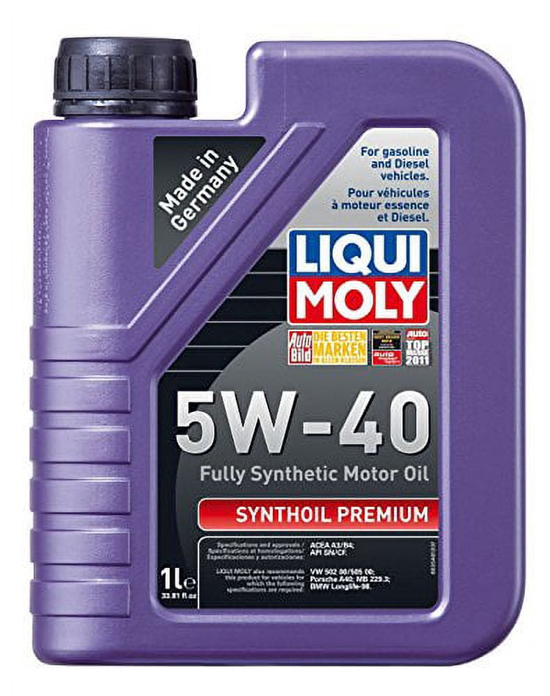 Liqui Moly (2040-12PK) Premium 5W-40 Synthetic Motor Oil - 1 Liter