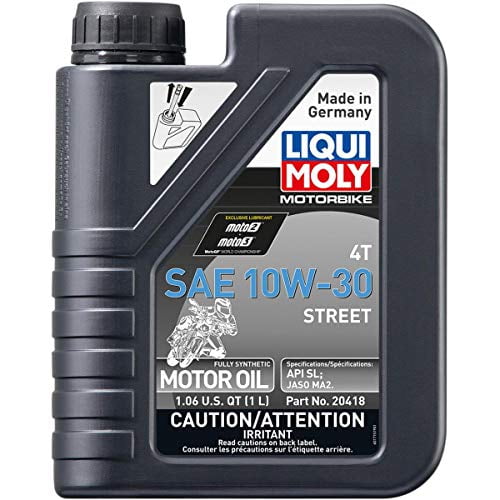 Liqui Moly 20418 4T Synthetic Street Motor Oil - 10W-30-1L