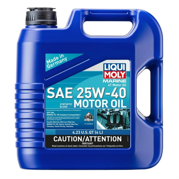 LIQUI MOLY Marine 4T Motor Oil SAE 25W-40 | 4 L | Motor oil | SKU: 20548