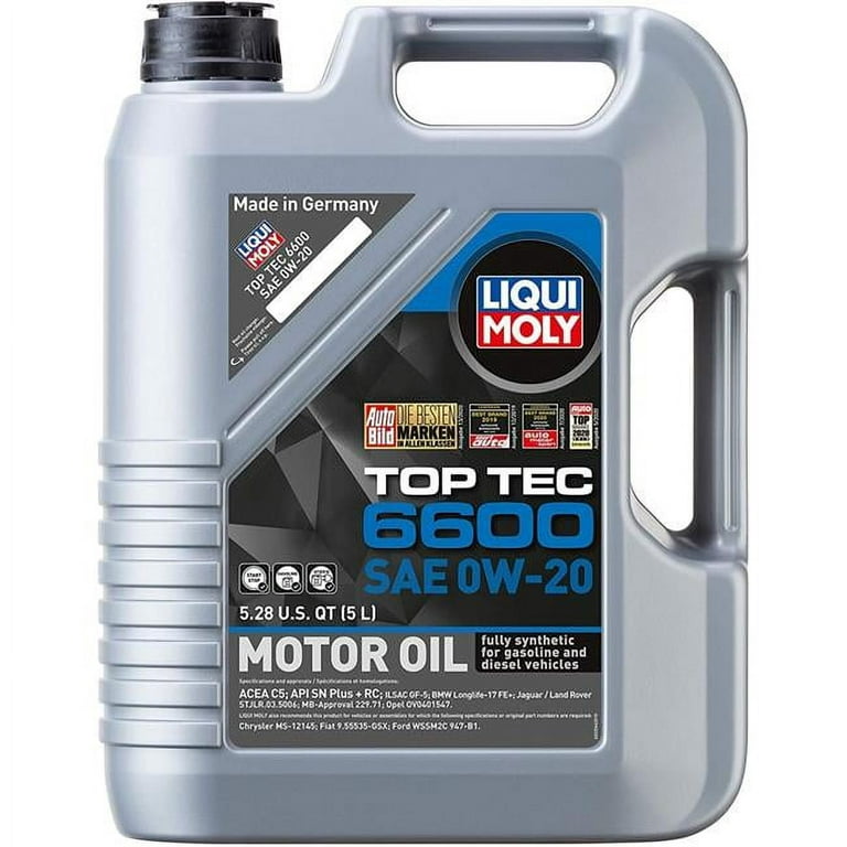 Liqui Moly 22046 5 L 0W-20 6600 Top Tec Motor Oil 