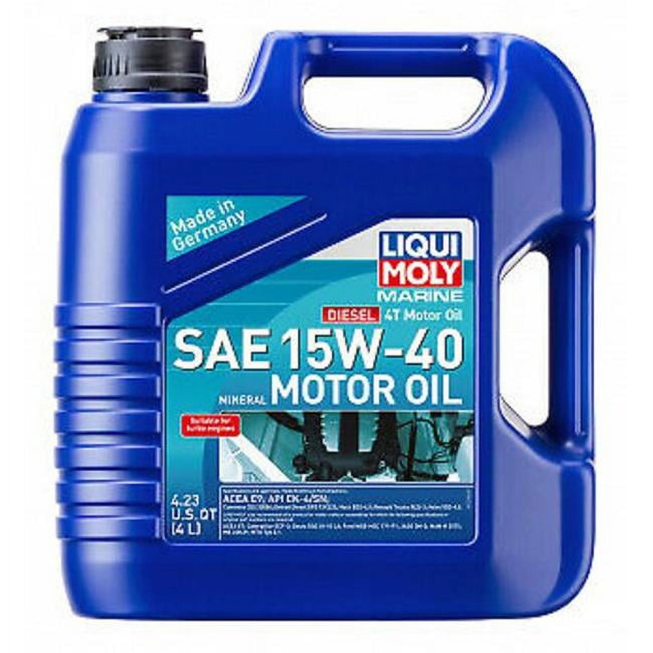 Mobil 5 W 40 LIQUI MOLY Marine 4T Motoröl 15W-40, 5 Liter Kanister - Für Benzin- Und Dieselmotoren 15 W 50