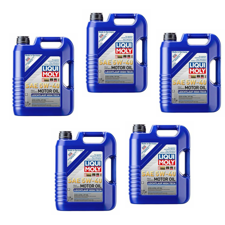 Liqui Moly 2332 Leichtlauf High Tech 5W-40 Engine Oil Pack of 5
