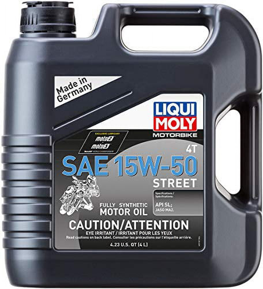 Liqui Moly 4T Synthetic High-Performance Motor Oil 15W-50, 4L