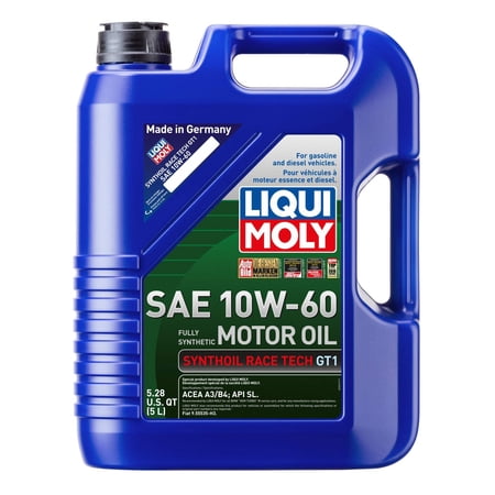 Liqui Moly Fully Synthetic High Performance Motor Oil 10W-60, 5 Liter