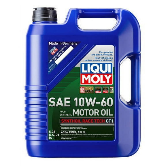 Liqui Moly Fully Synthetic High Performance Motor Oil 10W-60, 5 Liter