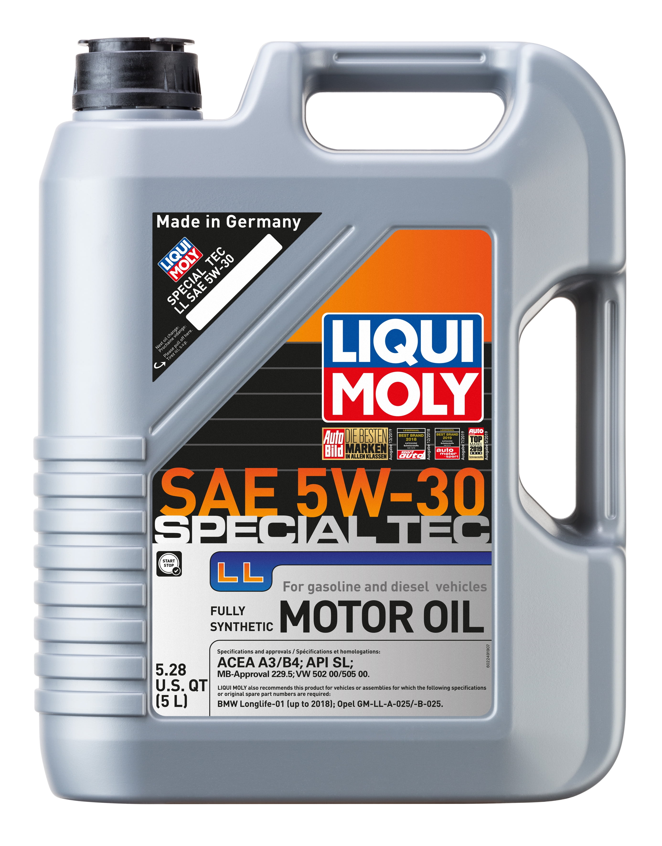 Liqui Moly Special Tec LL Synthetic Blend Motor Oil, 5W - 30 Liqui Moly Special Tec LL Synthetic Blend Motor Oil, 5W - 30
