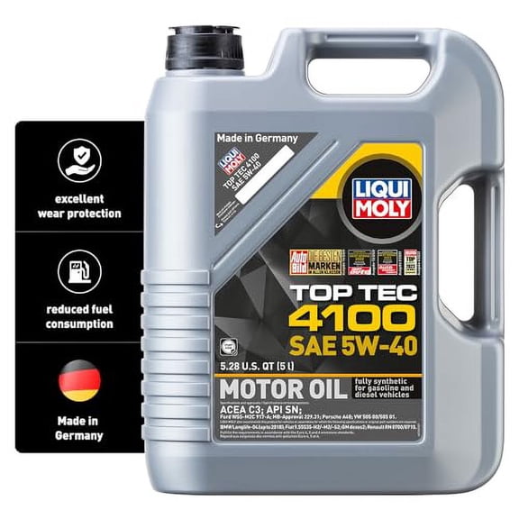 Liqui Moly Top Tec 4100 SAE 5W-40 | 5 L | Synthesis Technology Motor Oil | SKU: 2330
