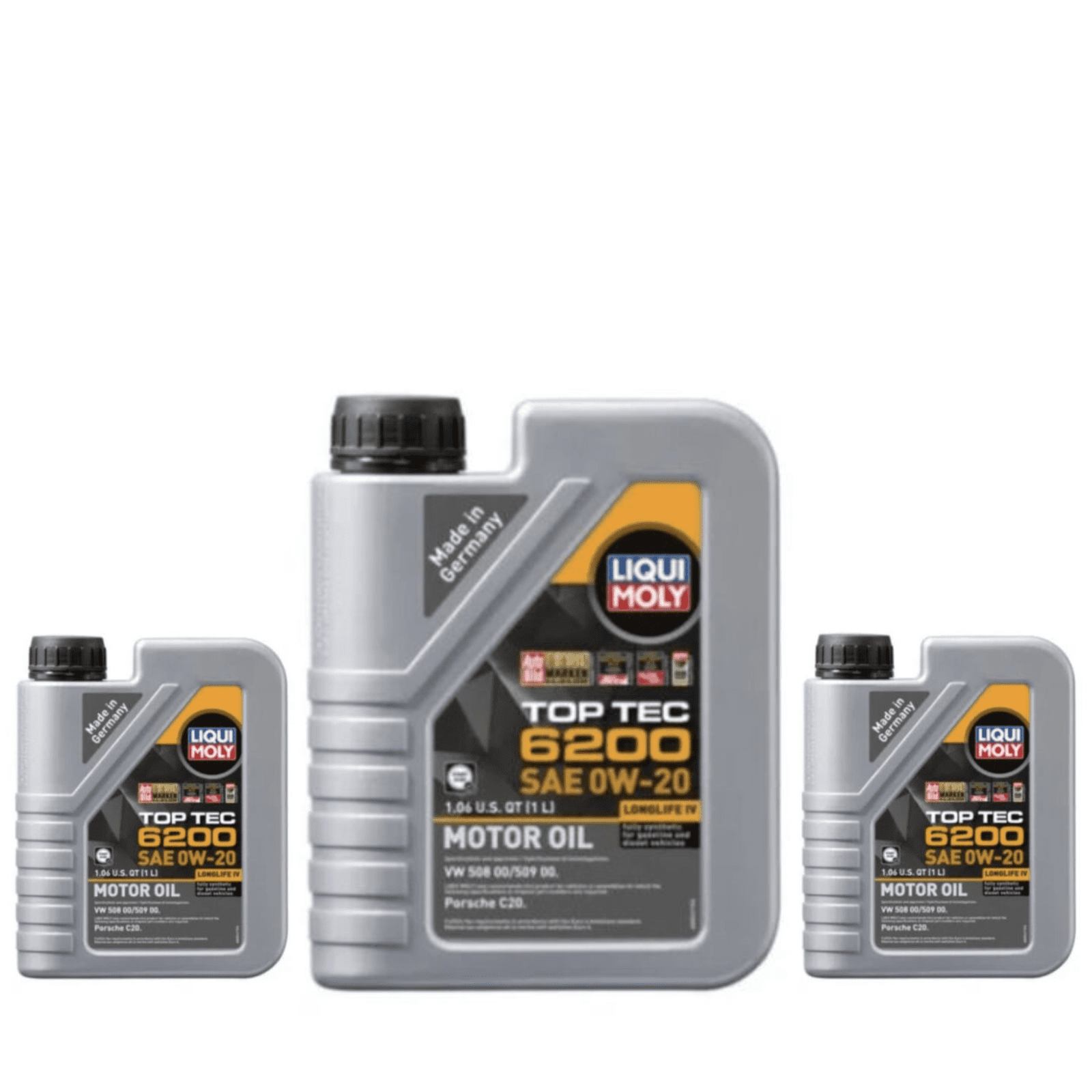 Liqui Moly Top Tec 6200 SAE 0W-20 Synthetic Motor Oil 20236 Pack of 3 ...