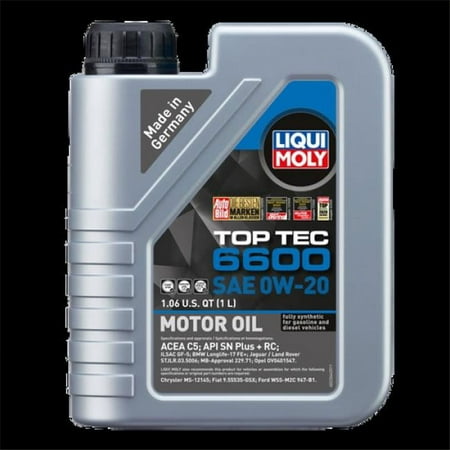 Liqui Moly Top Tec Fully Synthetic Motor Oil 0W-20, 1 L