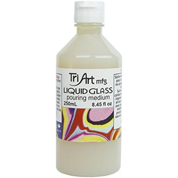Liquid Acrylic Glass Pouring Medium 250mL, 8.45 Fl Oz (Pack of 1)$$