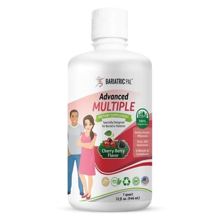 Liquid Advanced Multivitamin (Cherry-Berry Flavor) by BariatricPal Size: 1-Pack