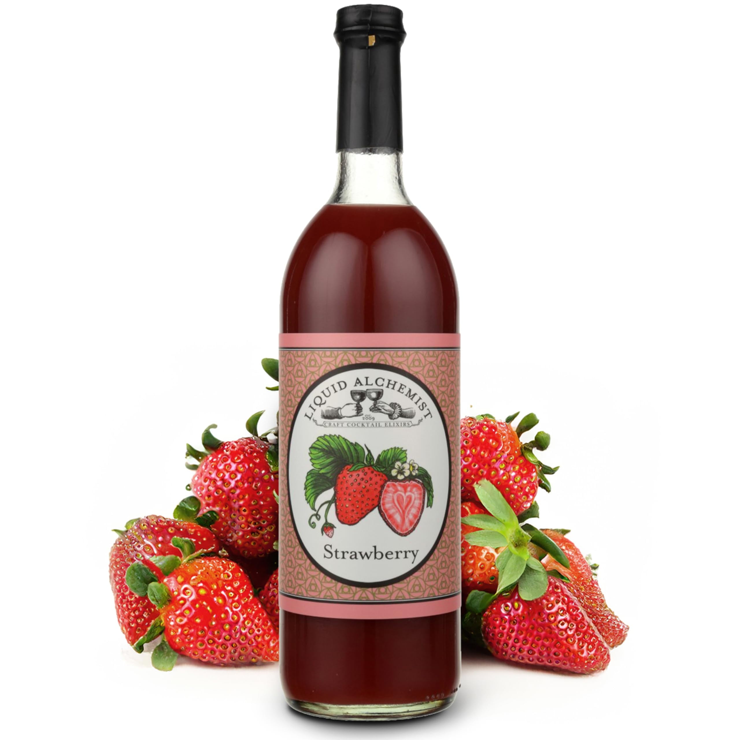 Liquid Alchemist Strawberry Syrup for Drinks Real Ingredients Make