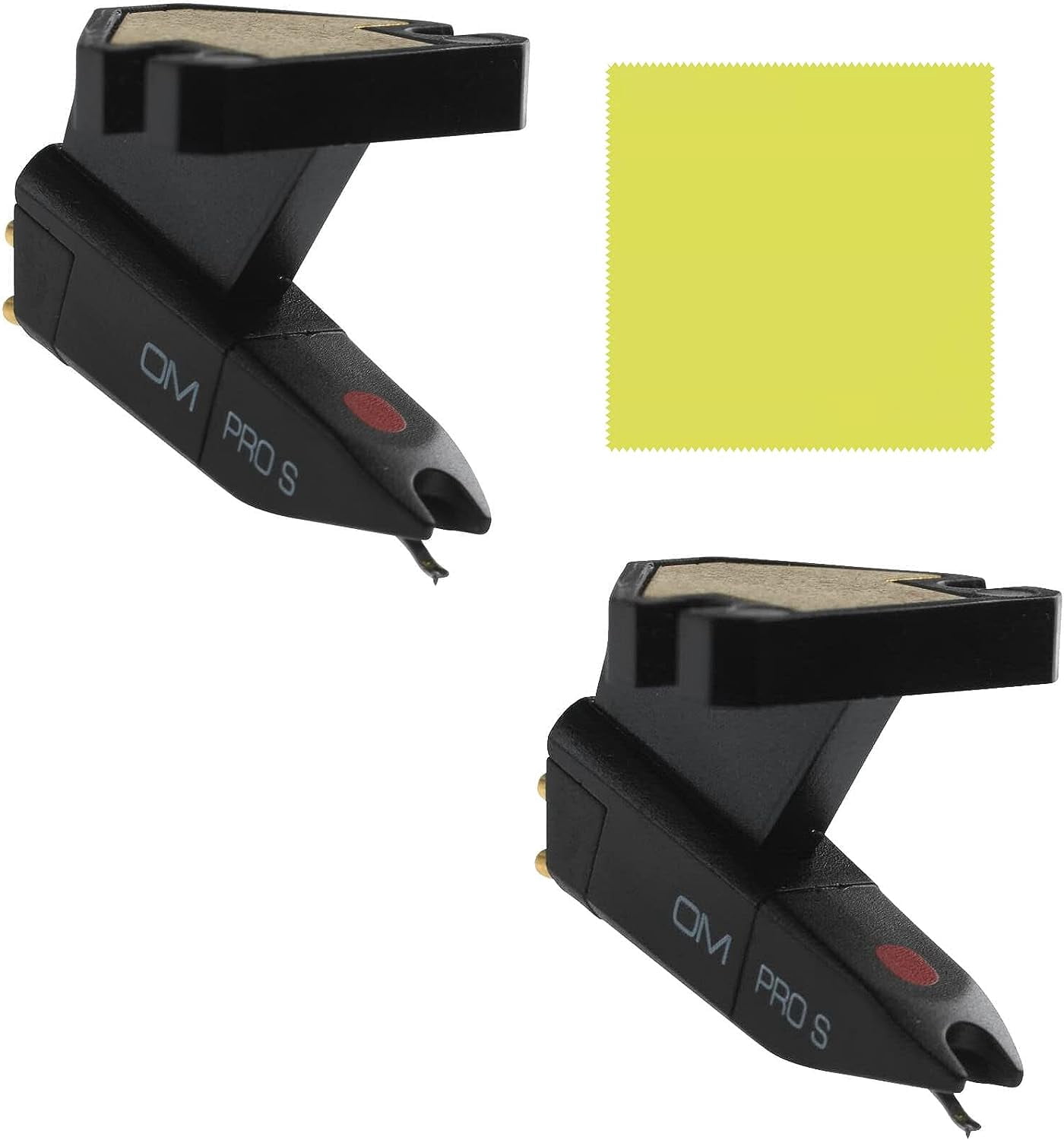 C*m様 Ortofon OM Pro S カートリッジ 2個セット Ortofon Pro S OM Single 2-PACK with Liquid Audio Polishing Cloth