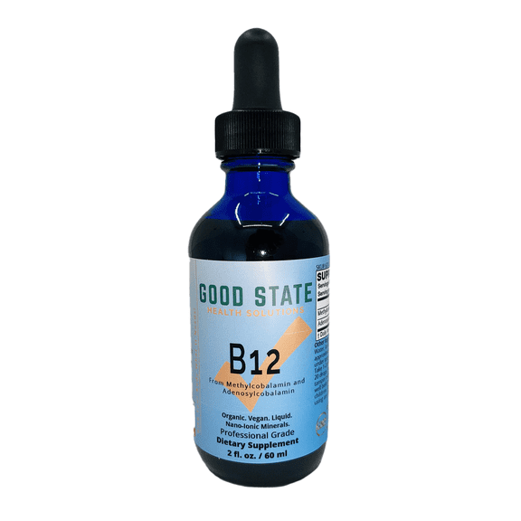 Good State Liquid B12 Supplement, 2 Fl Oz - Supports Energy Production & Nervous System