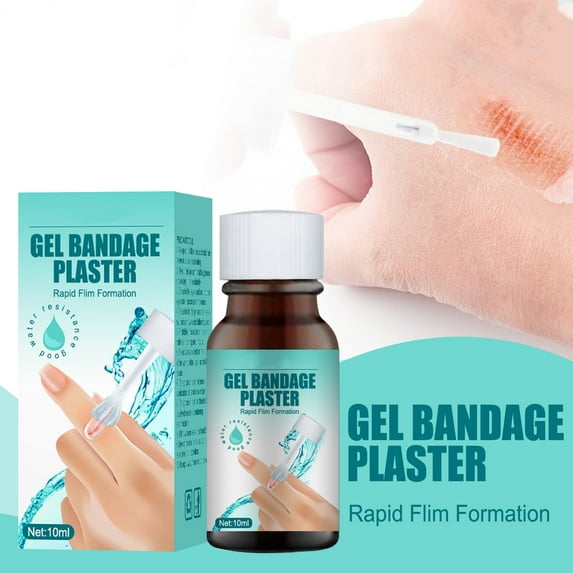 Liquid Bandage 10ml, Wound Skin Glue Adhesive, Hydrocolloid Gel for Cuts, Scrapes, and Minor Wounds