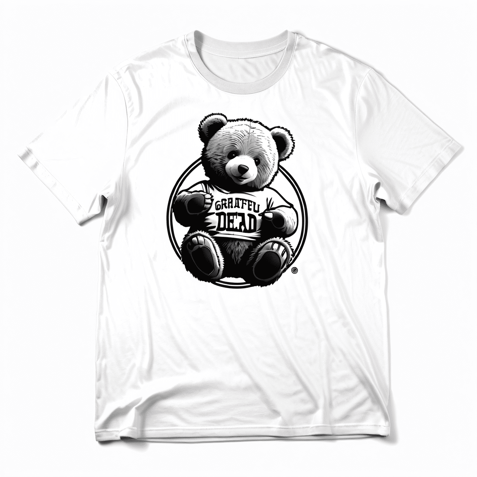 Liquid Blue Mens Grateful Dead Carnival Bear White