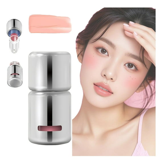 Liquid Blush Highlight 3 In 1 For Women Matte Makeup Blusher Cream With Sponge Head Color Liquid Blush 5ml